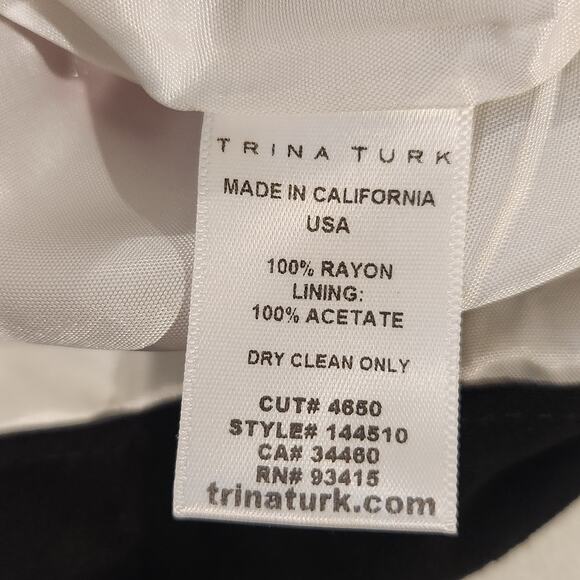 Trina Turk Gilly Floral Tropical Pull On Tapered Pants Size 4 Beach Coastal - Picture 9 of 14